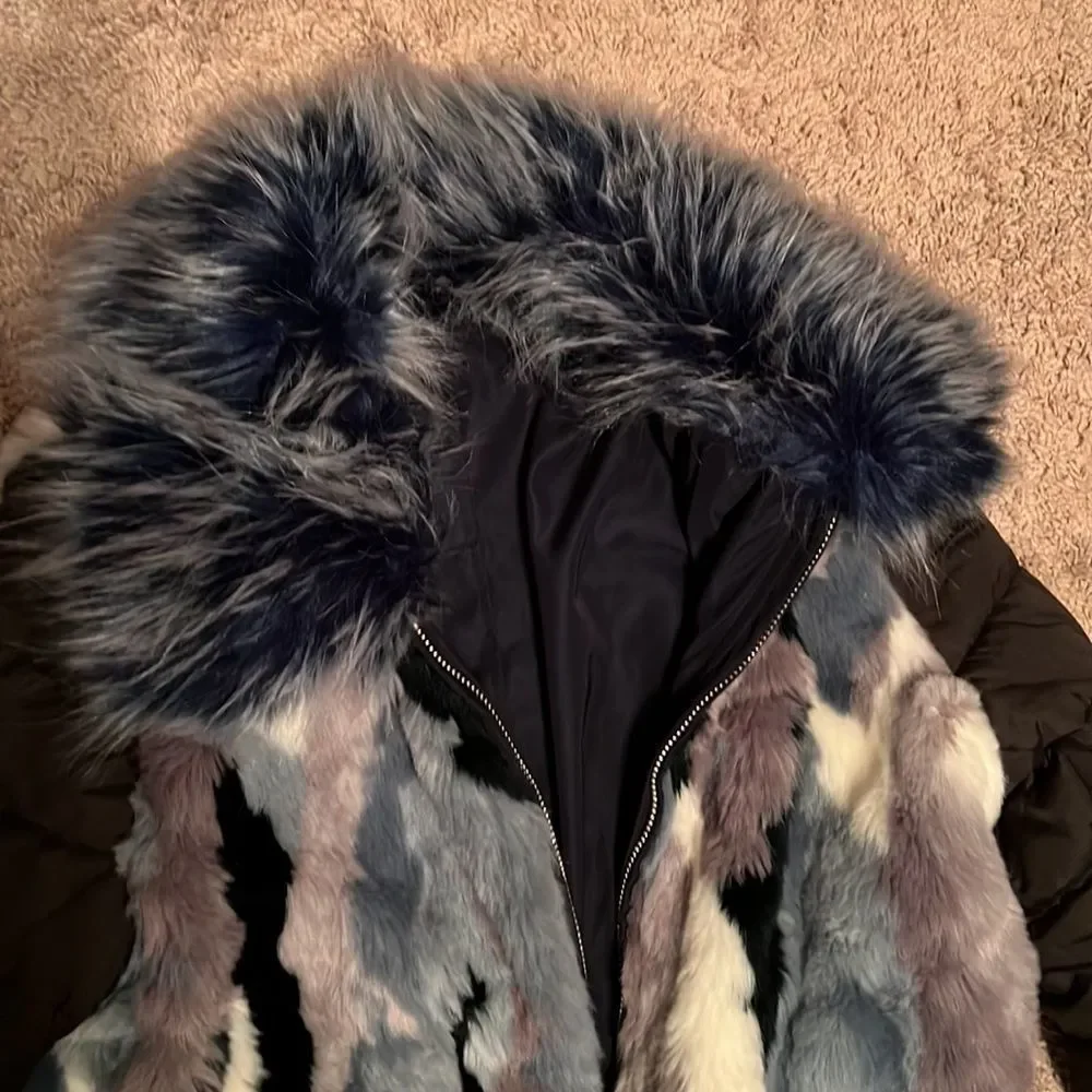 Inc international faux fur jacket
